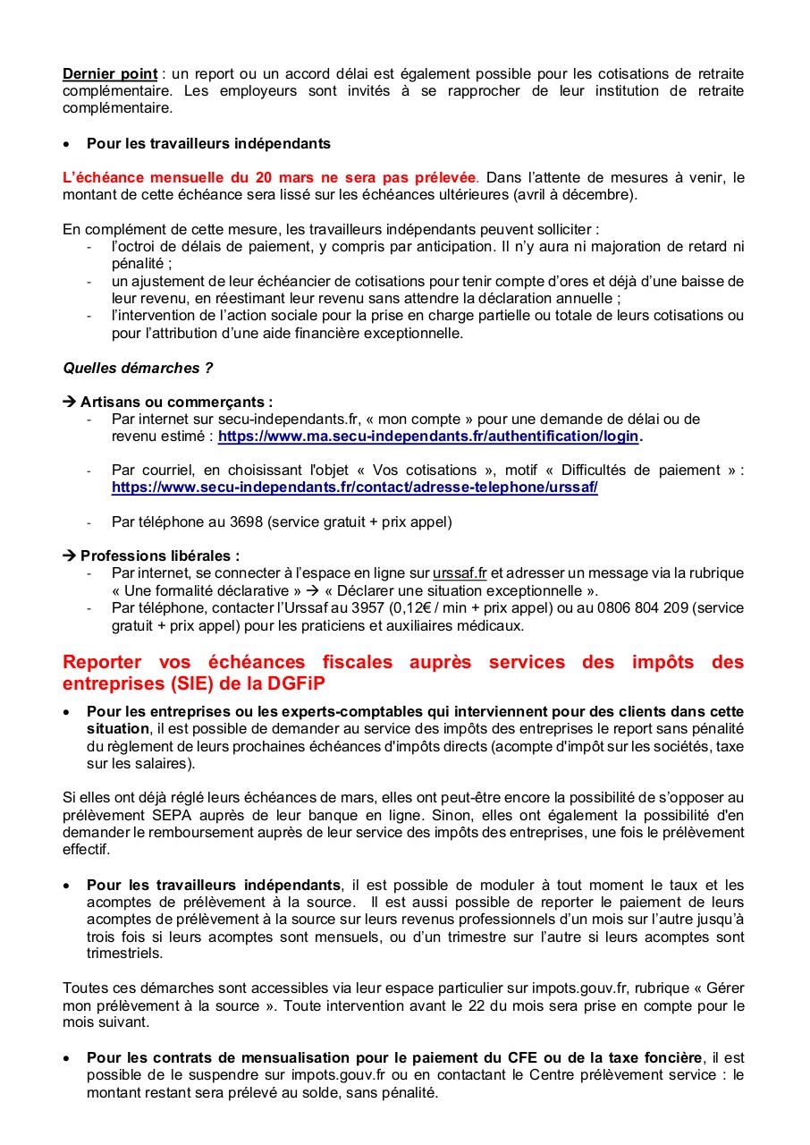 Mesures soutien Coronavirus - Entreprises et indÃ©pendants.pdf - page 3/12