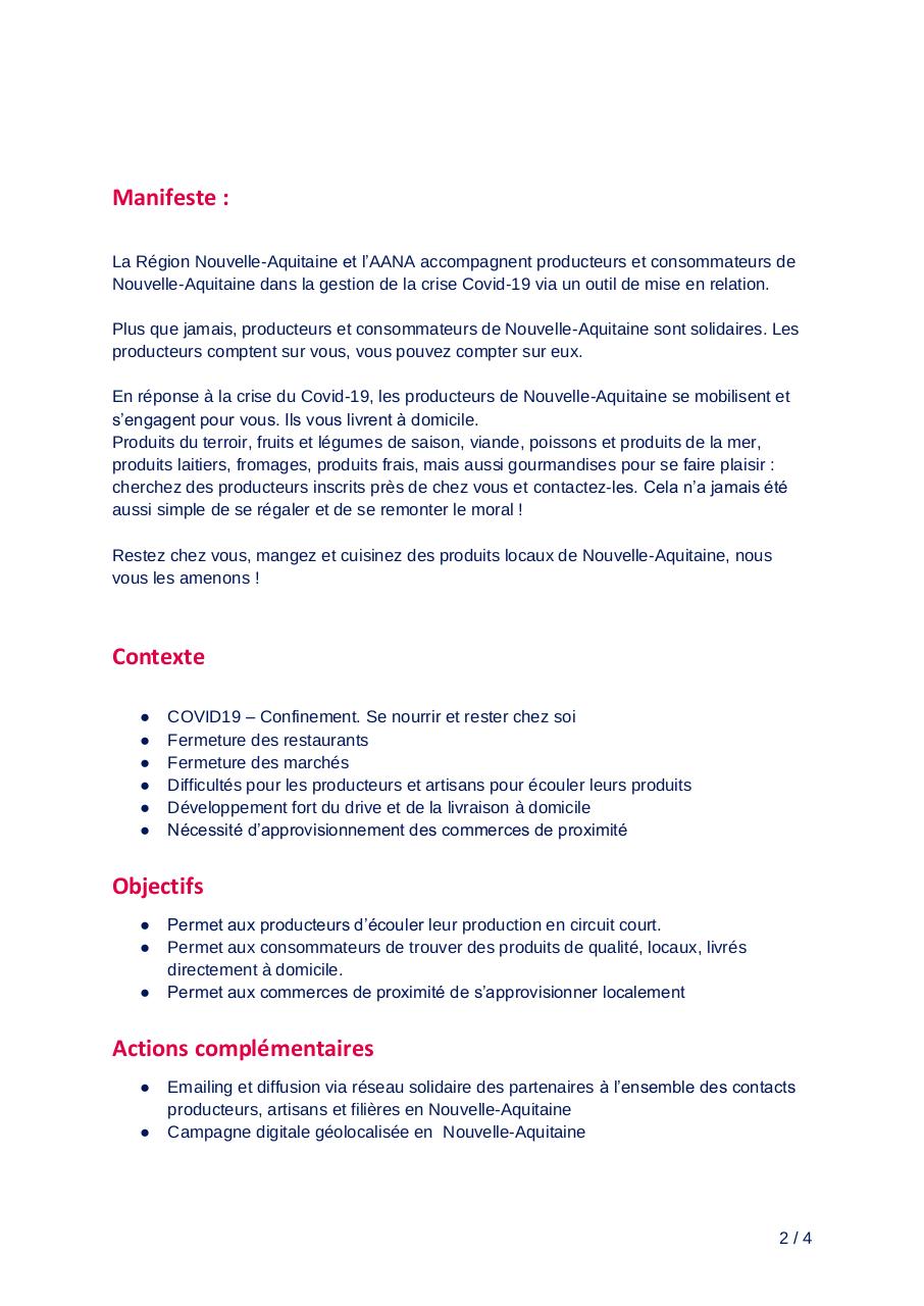 Aperçu du document PLATEFORME SOLIDAIRE PRODUITS LOCAUX NOUVELLE AQUITAINE (003).pdf - page 2/4 PLATEFORME SOLIDAIRE PRODUITS LOCAUX NOUVELLE AQUITAINE (003).pdf - page 2/4