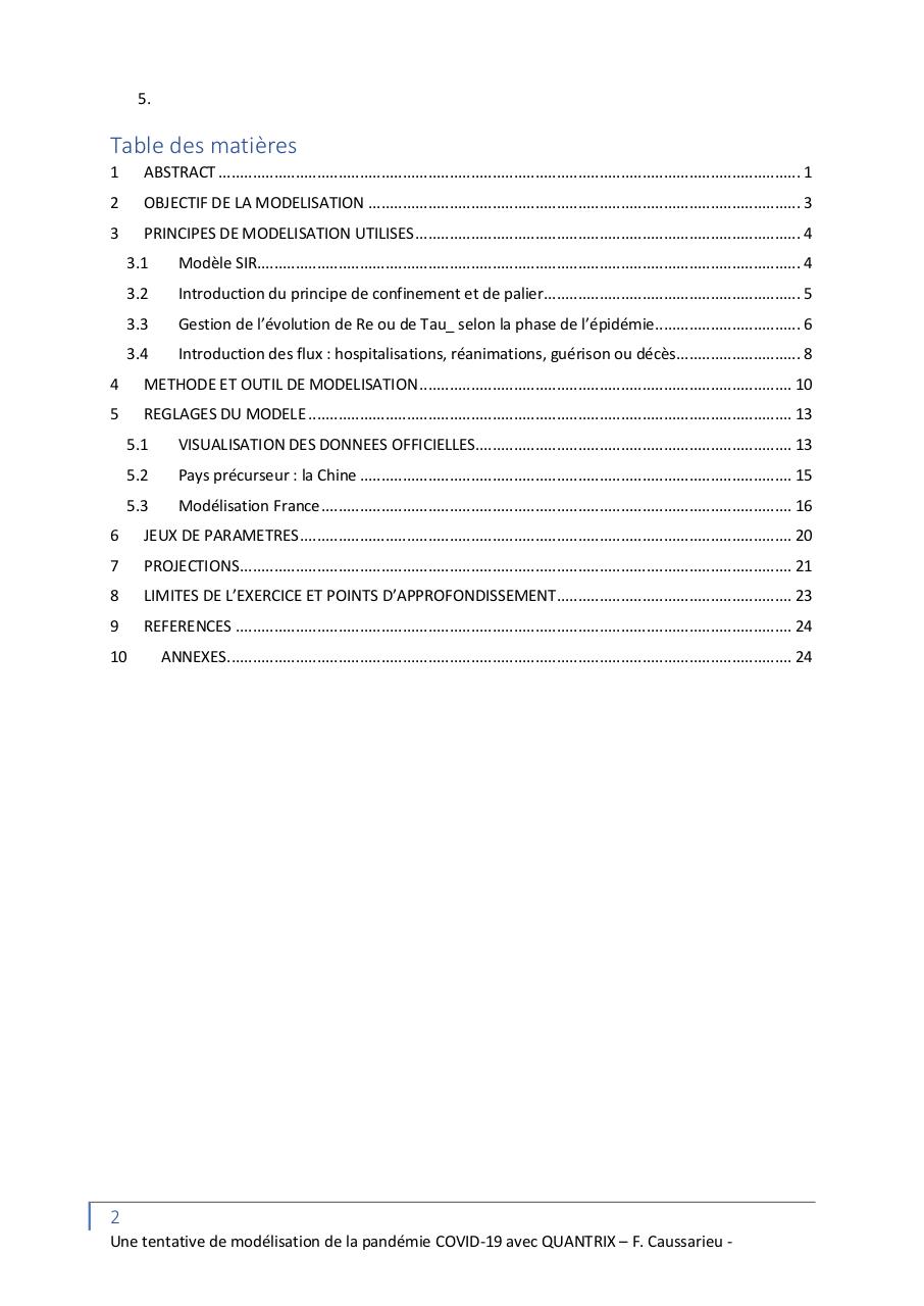 Une modélisation de la pandémie COVID-19.pdf - page 2/30