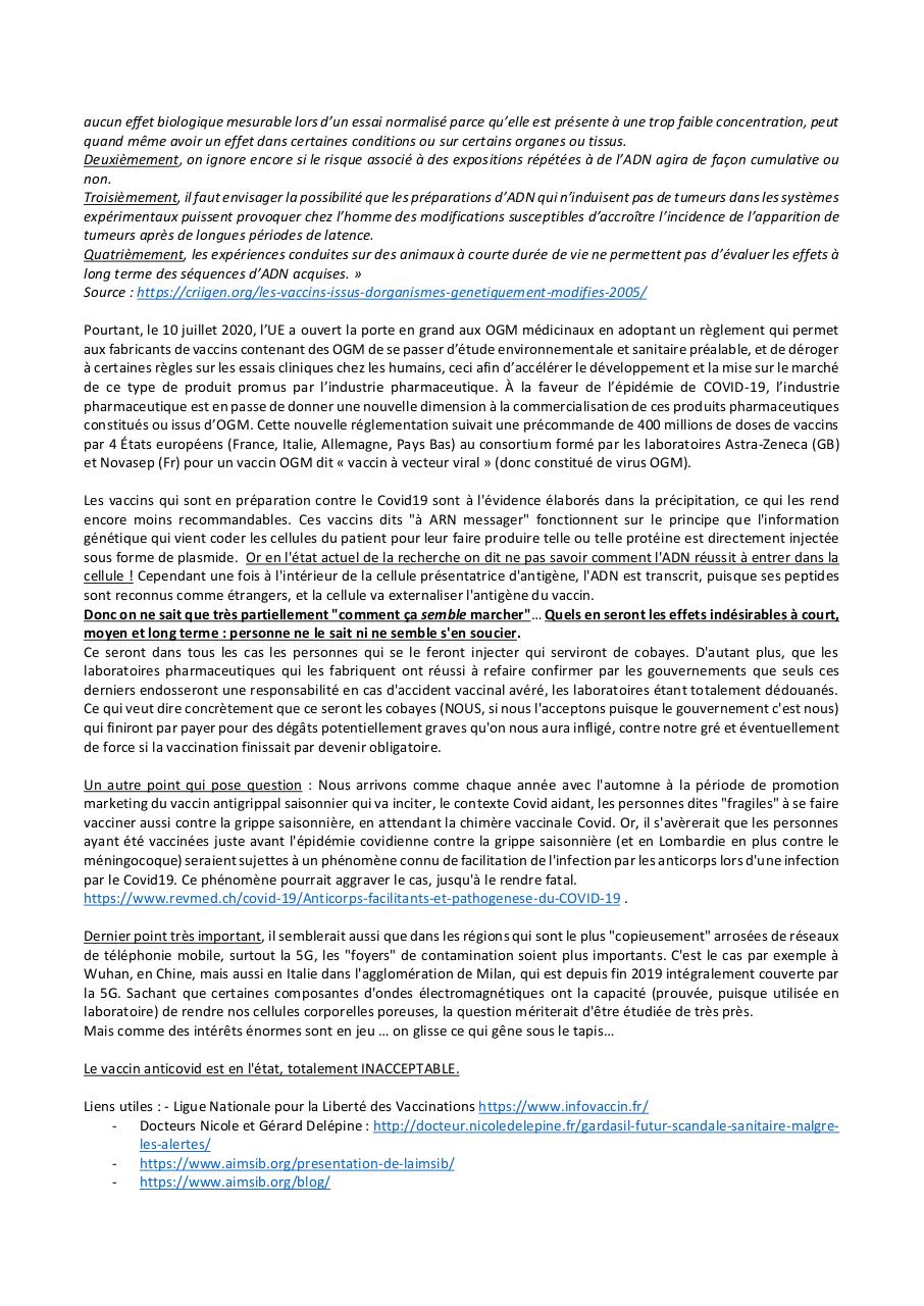 Aperçu du document 6 - Volet vaccination Covid.pdf - page 2/2 6 - Volet vaccination Covid.pdf - page 2/2