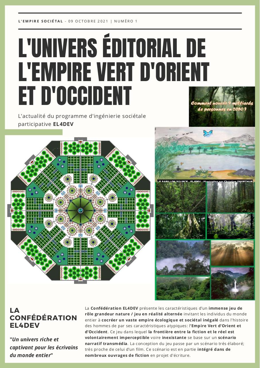Aperçu du document L'univers éditorial de l'Empire Vert d'Orient et d'Occident.pdf - page 1/2 L'univers éditorial de l'Empire Vert d'Orient et d'Occident.pdf - page 1/2