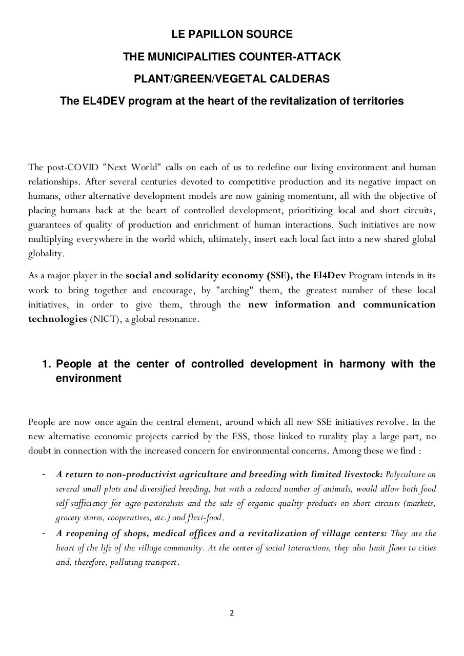THE MUNICIPALITIES COUNTER-ATTACK - At the heart of the revitalization of territories.pdf - page 2/5