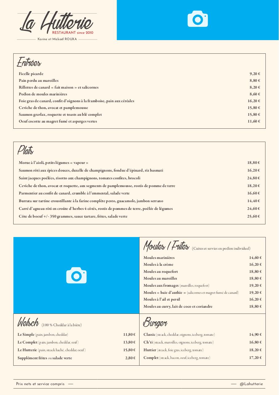 Aperçu du document MENU ETE LA HUTTERIE 2023.pdf - page 2/4 MENU ETE LA HUTTERIE 2023.pdf - page 2/4