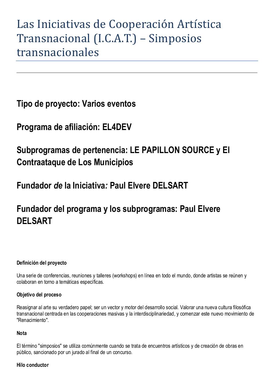 Las Iniciativas de Cooperación Artística Transnacional (I.C.A.T.).pdf - page 1/9
