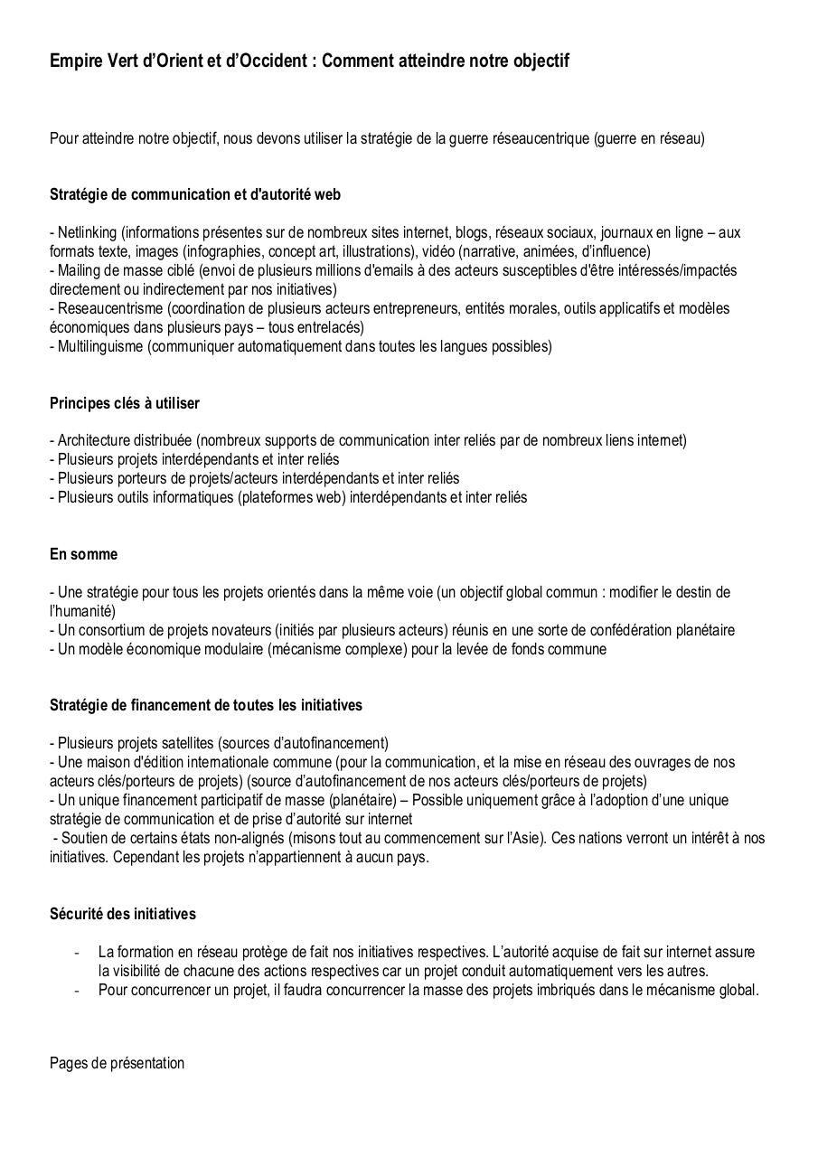 Empire Vert d’Orient et d’Occident - Comment atteindre notre objectif.pdf - page 1/2