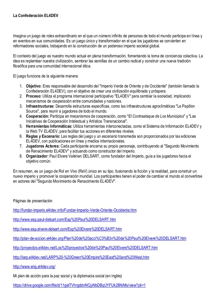 Aperçu du document La Confederación EL4DEV.pdf - page 1/2 La Confederación EL4DEV.pdf - page 1/2