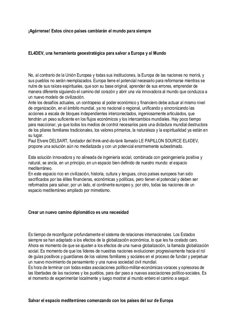 EL4DEV, una herramienta geoestratégica para salvar a Europa y al mundo.pdf - page 1/10