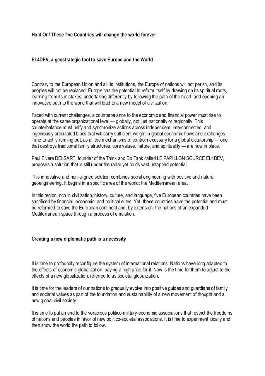 EL4DEV, a geostrategic tool to save Europe and the World.pdf - page 1/10