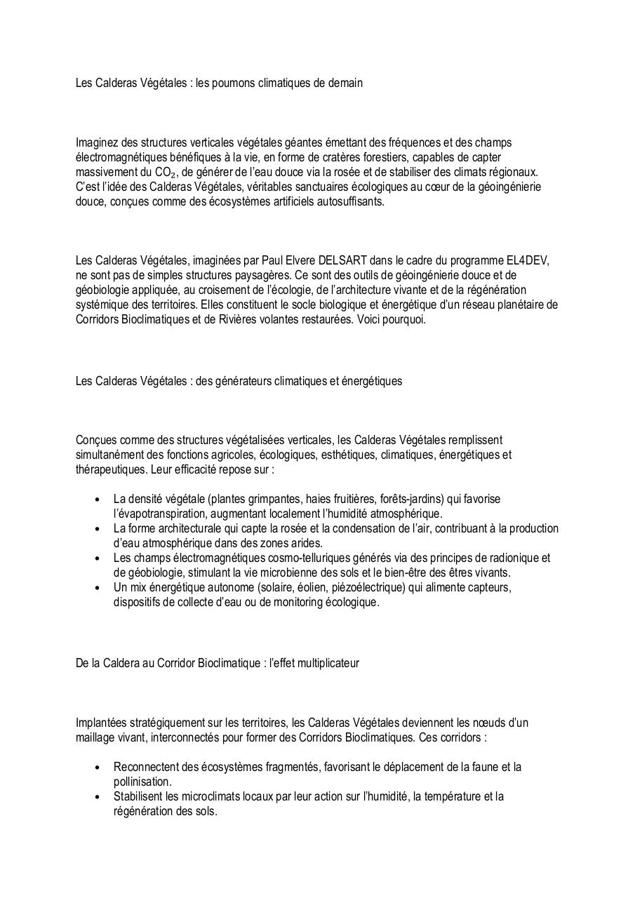 Les Corridors Bioclimatiques, Rivières Volantes et Calderas Végétales de Paul Elvere DELSART.pdf - page 2/6