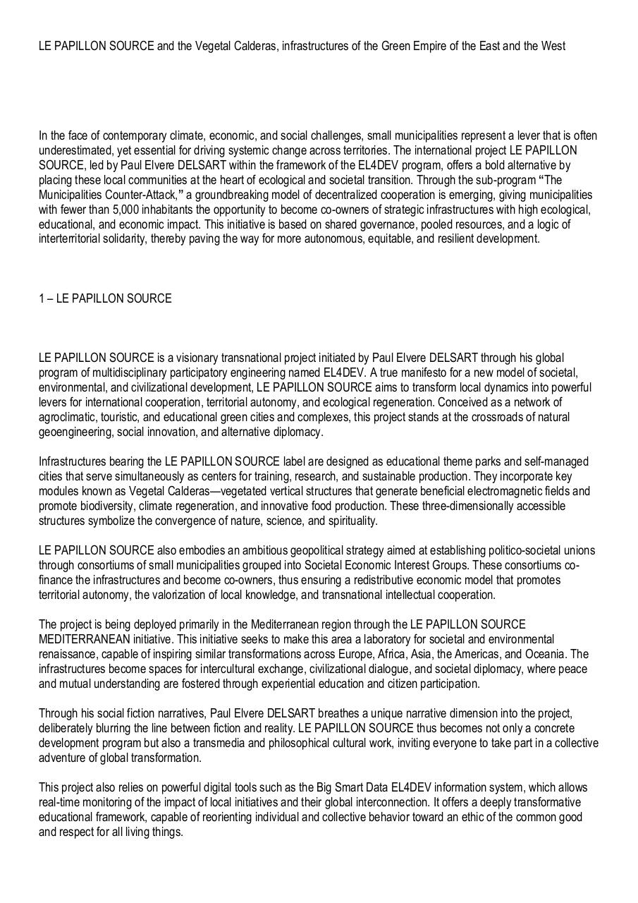 LE PAPILLON SOURCE and the Vegetal Calderas, infrastructures of the Green Empire of the East and the West.pdf - page 1/8