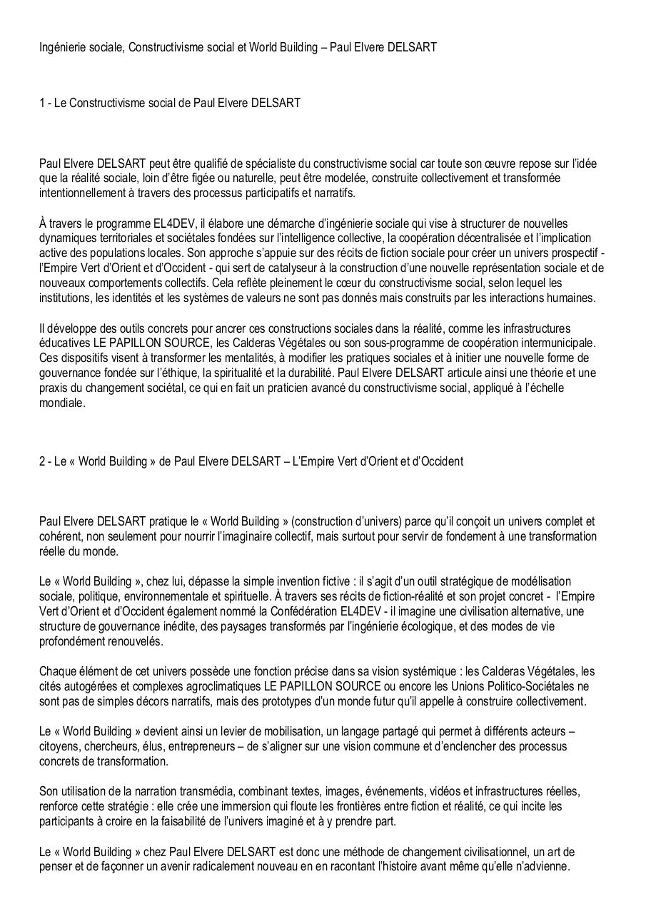 Ingénierie sociale, Constructivisme social et World Building – Paul Elvere DELSART.pdf - page 1/4