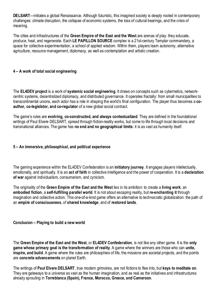 The Green Empire of the East and the West by Paul Elvere DELSART – A transformative game at the edge of reality.pdf - page 2/5