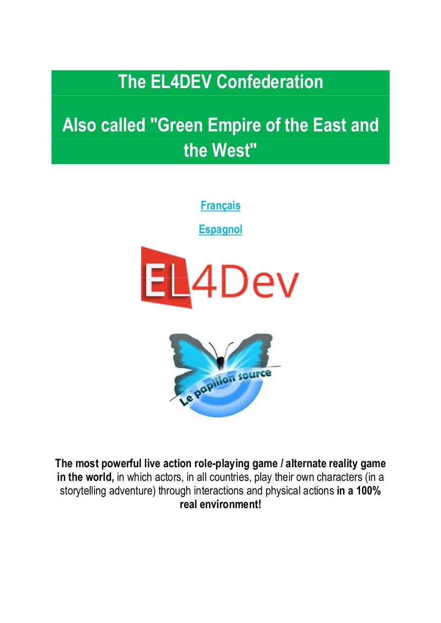 Universe of the Green Empire of the East and the West - EL4DEV Confederation.pdf - page 1/64