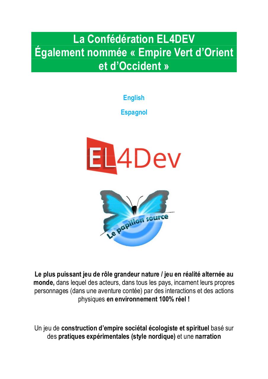 Univers de l'Empire Vert d'Orient et d'Occident - Confédération EL4DEV.pdf - page 1/66
