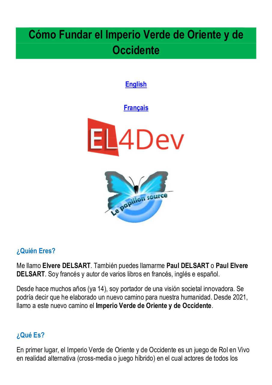 Cómo Fundar el Imperio Verde de Oriente y de Occidente - Paul Elvere DELSART.pdf - page 1/10