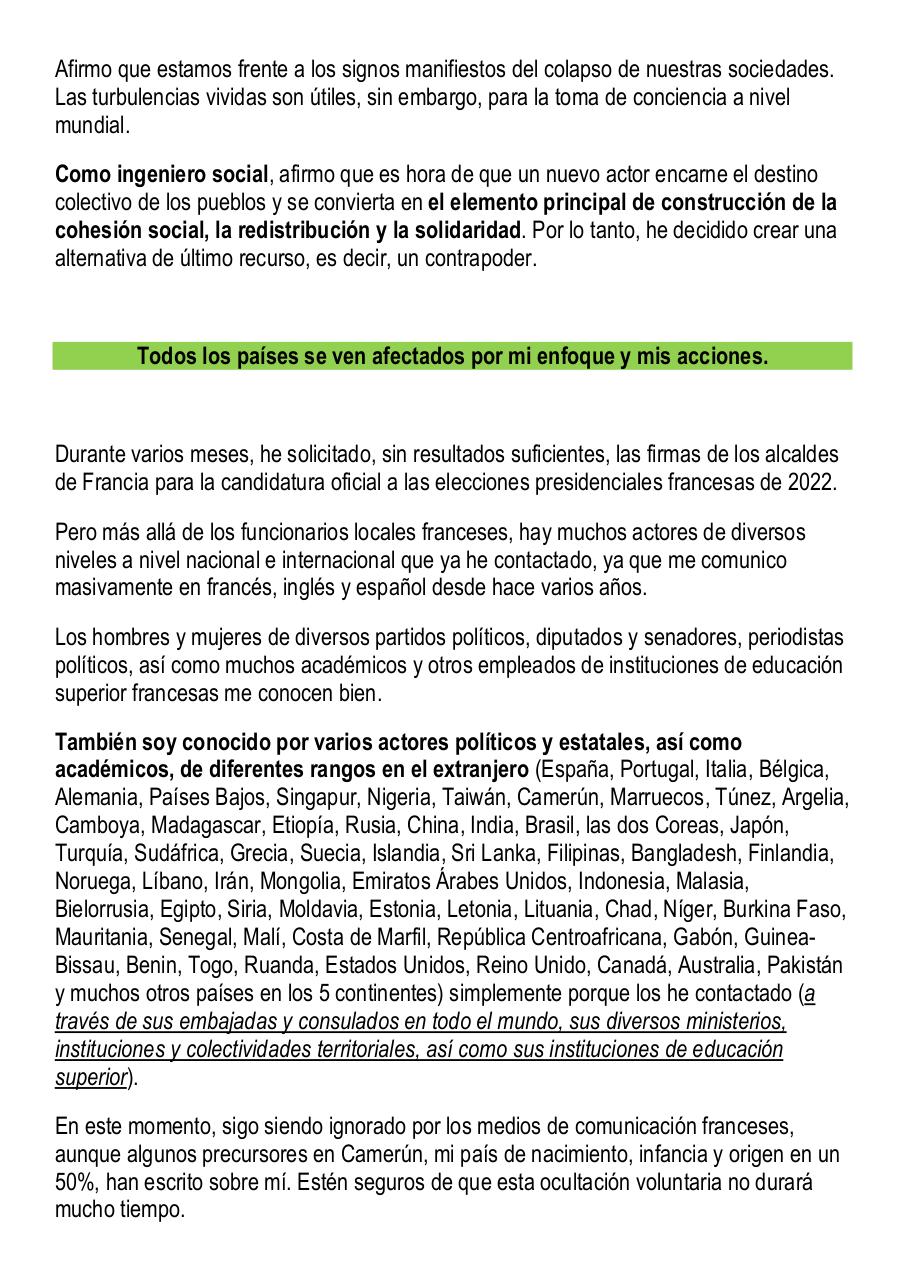 Paul Elvere DELSART - Plan de Acción Transnacional para Reconstruir las Naciones del Mundo a partir de 2025.pdf - page 4/11