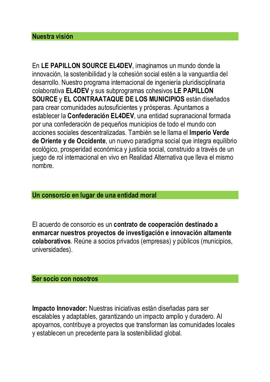 Socios - Apoyen al Think and Do Tank LE PAPILLON SOURCE EL4DEV.pdf - page 2/14