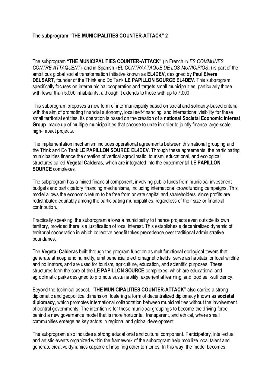 The Subprogram “THE MUNICIPALITIES COUNTER-ATTACK” 2.pdf - page 1/5