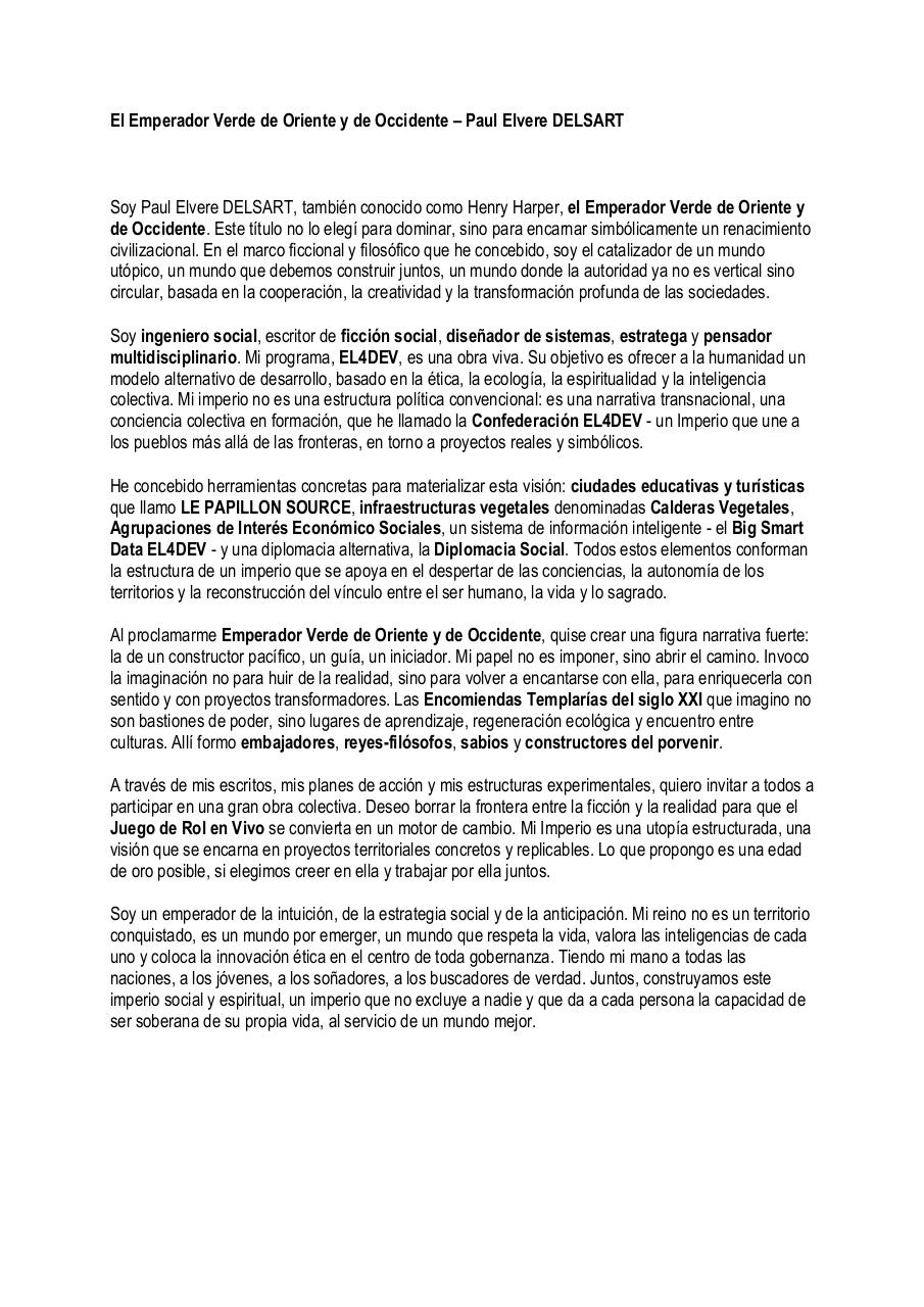 El Emperador Verde de Oriente y de Occidente – Paul Elvere DELSART.pdf - page 1/5