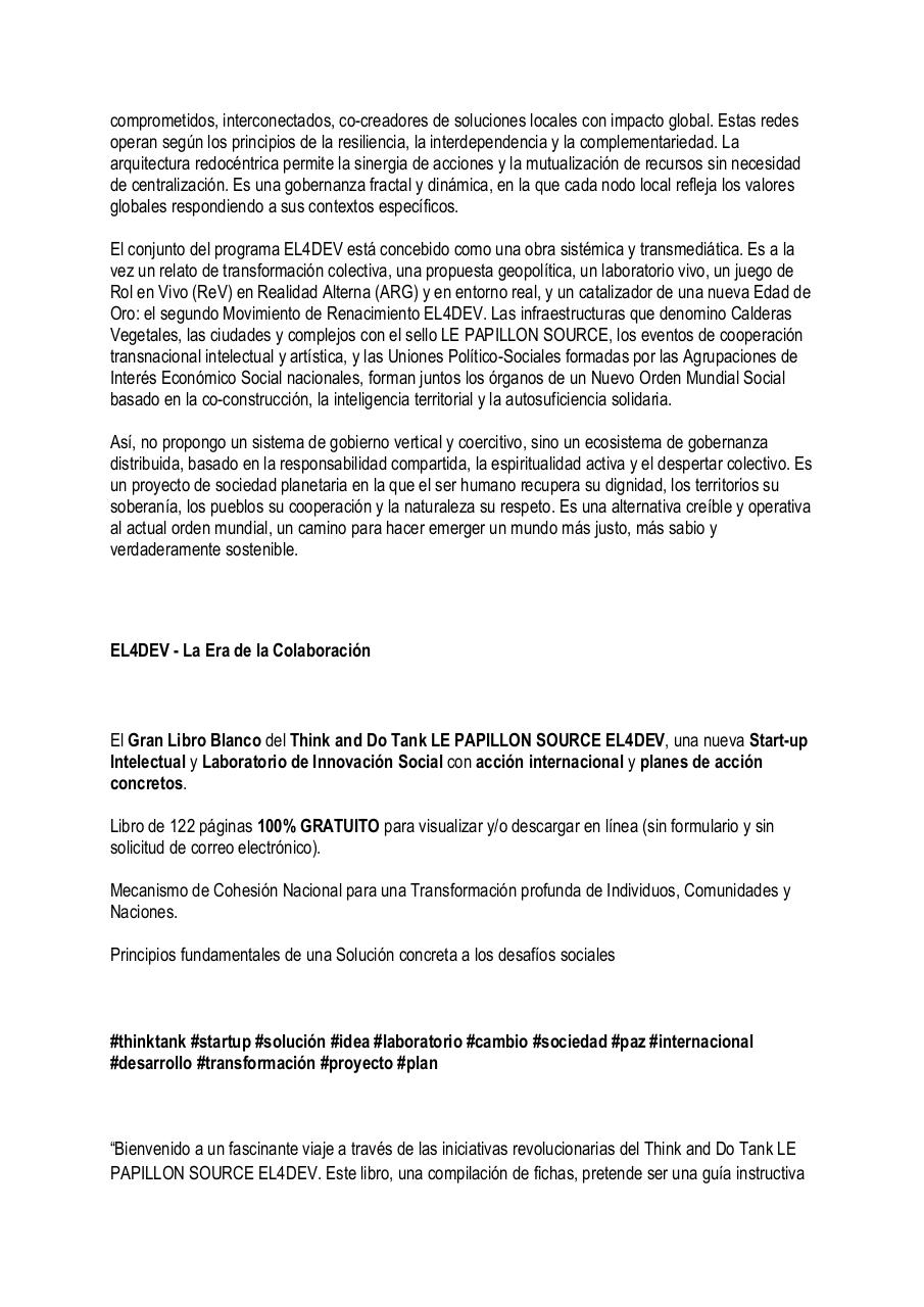 Nuevo sistema de gobernanza mundial distribuida post-colapso económico, institucional y civilizacional – Propuesta concreta de Paul Elvere DELSART.pdf - page 2/5