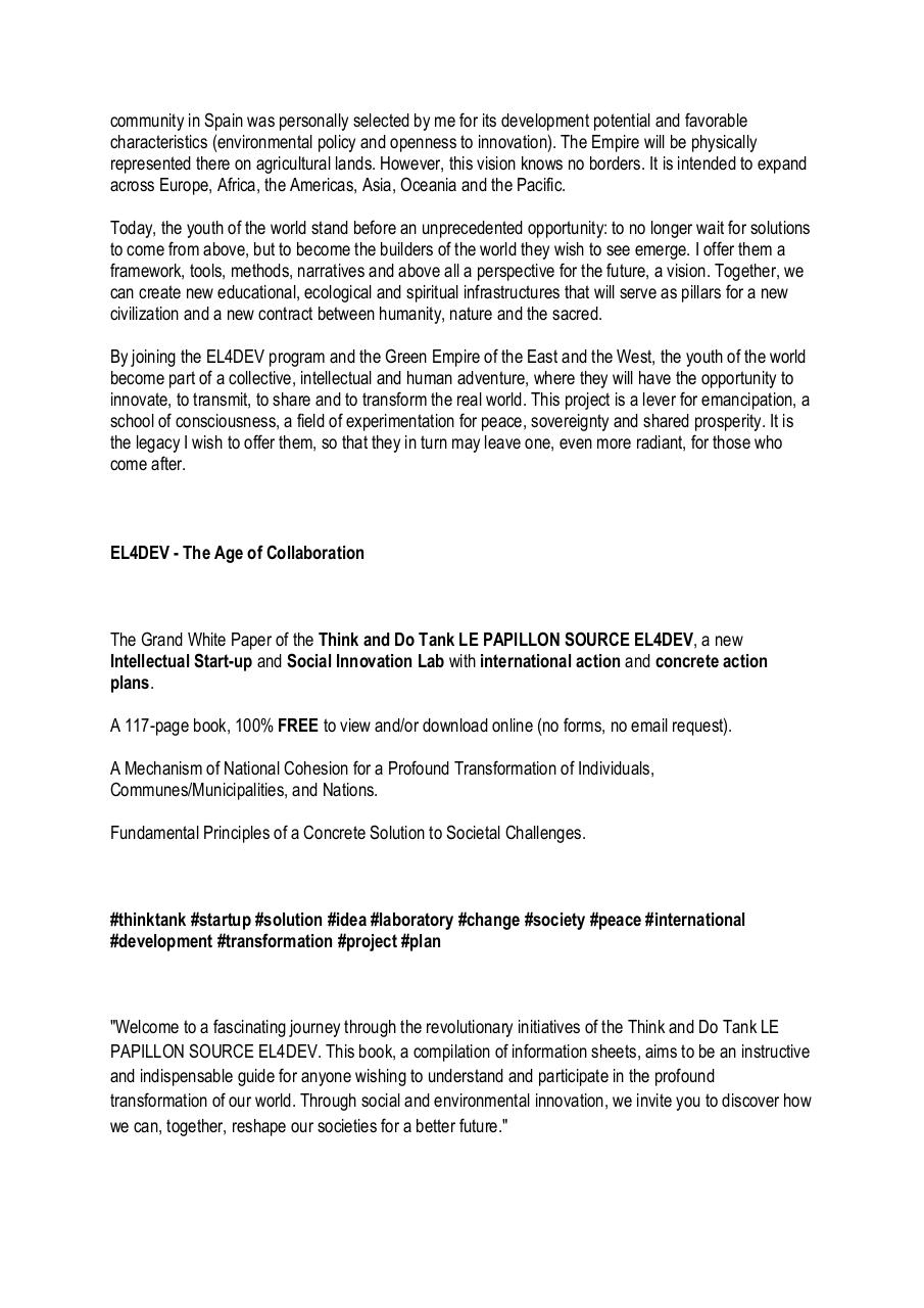 Post-collapse opportunity for the youth of the world – EL4DEV and the Green Empire of the East and the West – Paul Elvere DELSART.pdf - page 2/5