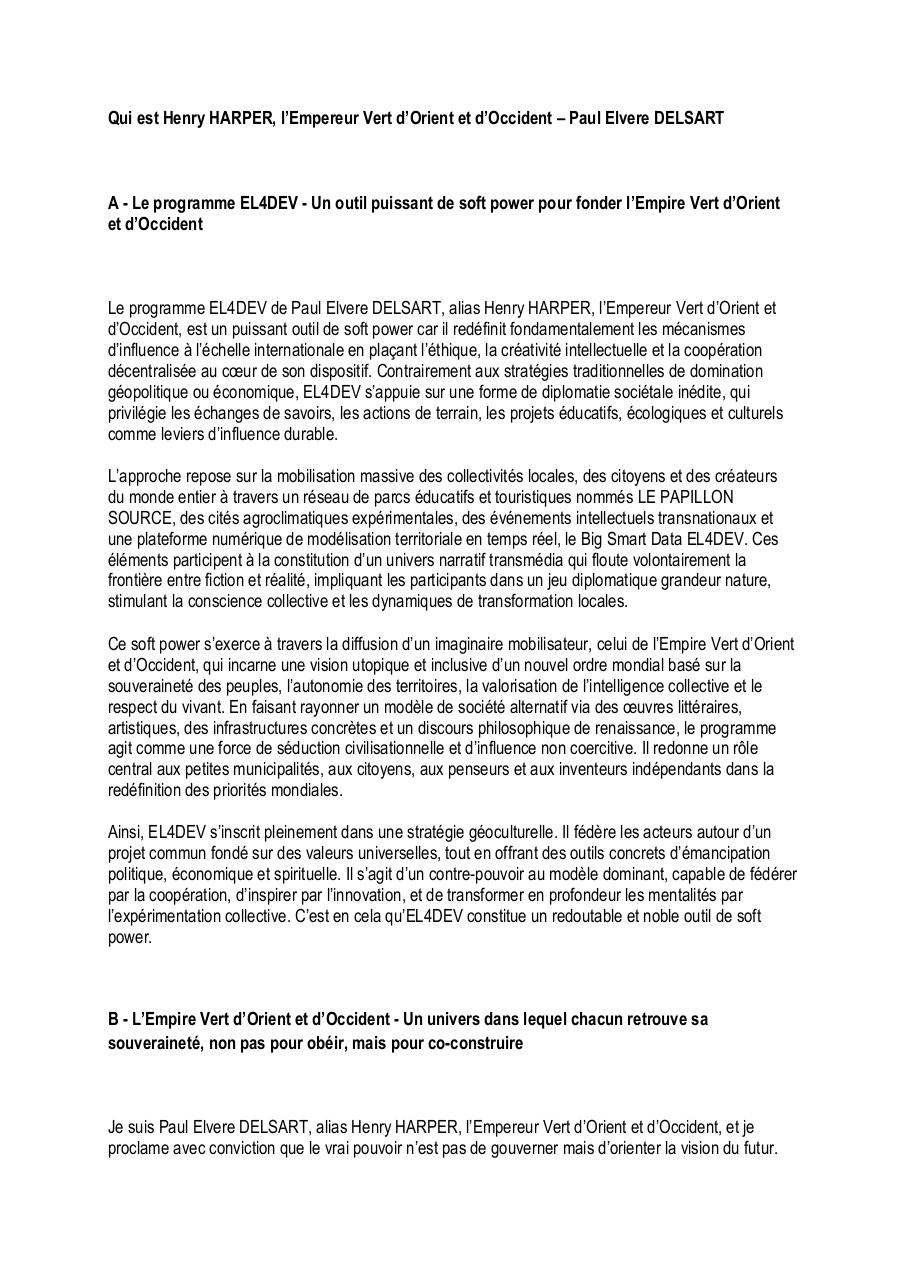 Qui est Henry HARPER, l’Empereur Vert d’Orient et d’Occident – Paul Elvere DELSART.pdf - page 1/9