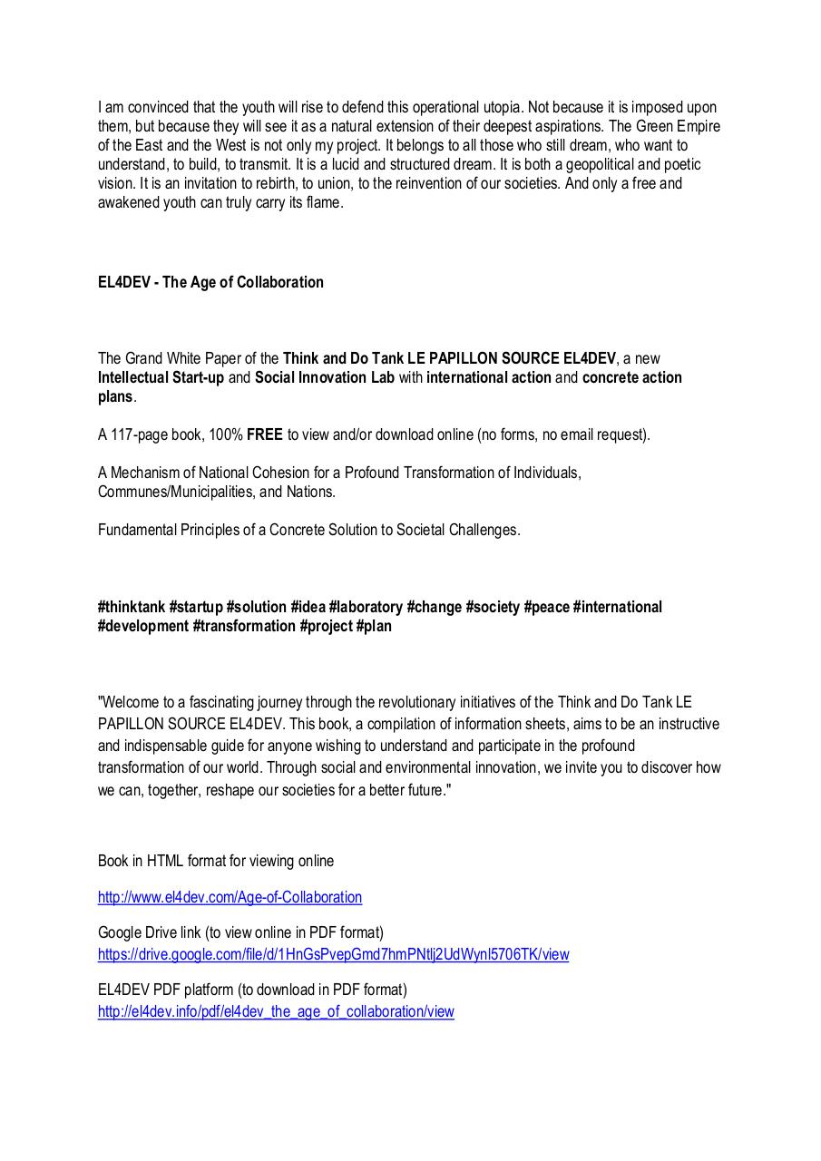 The Green Empire of the East and the West – A geek metaproject for the youth of the world – Paul Elvere DELSART.pdf - page 2/5