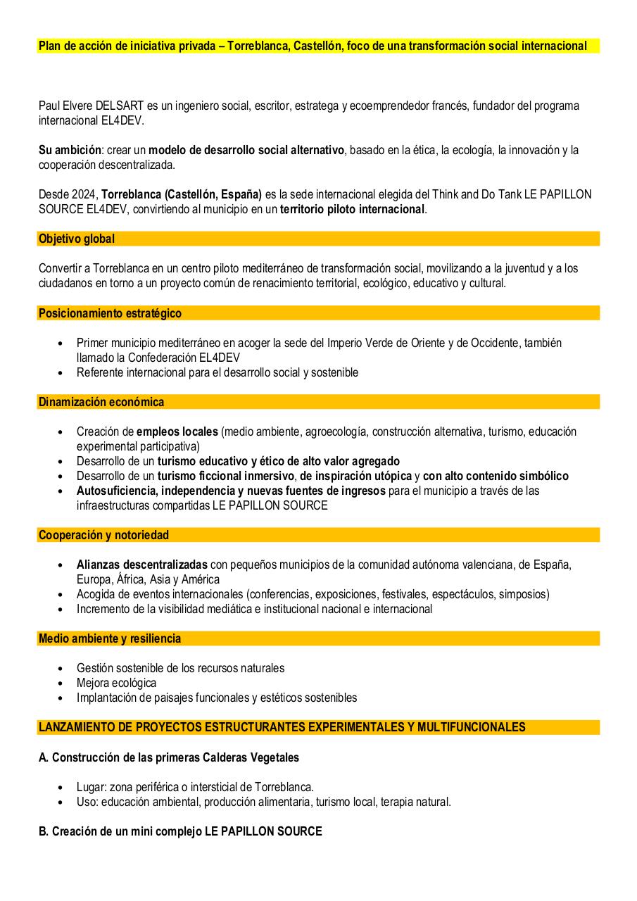 Plan de acción de iniciativa privada – Torreblanca, Castellón, foco de una transformación social internacional.pdf - page 1/5