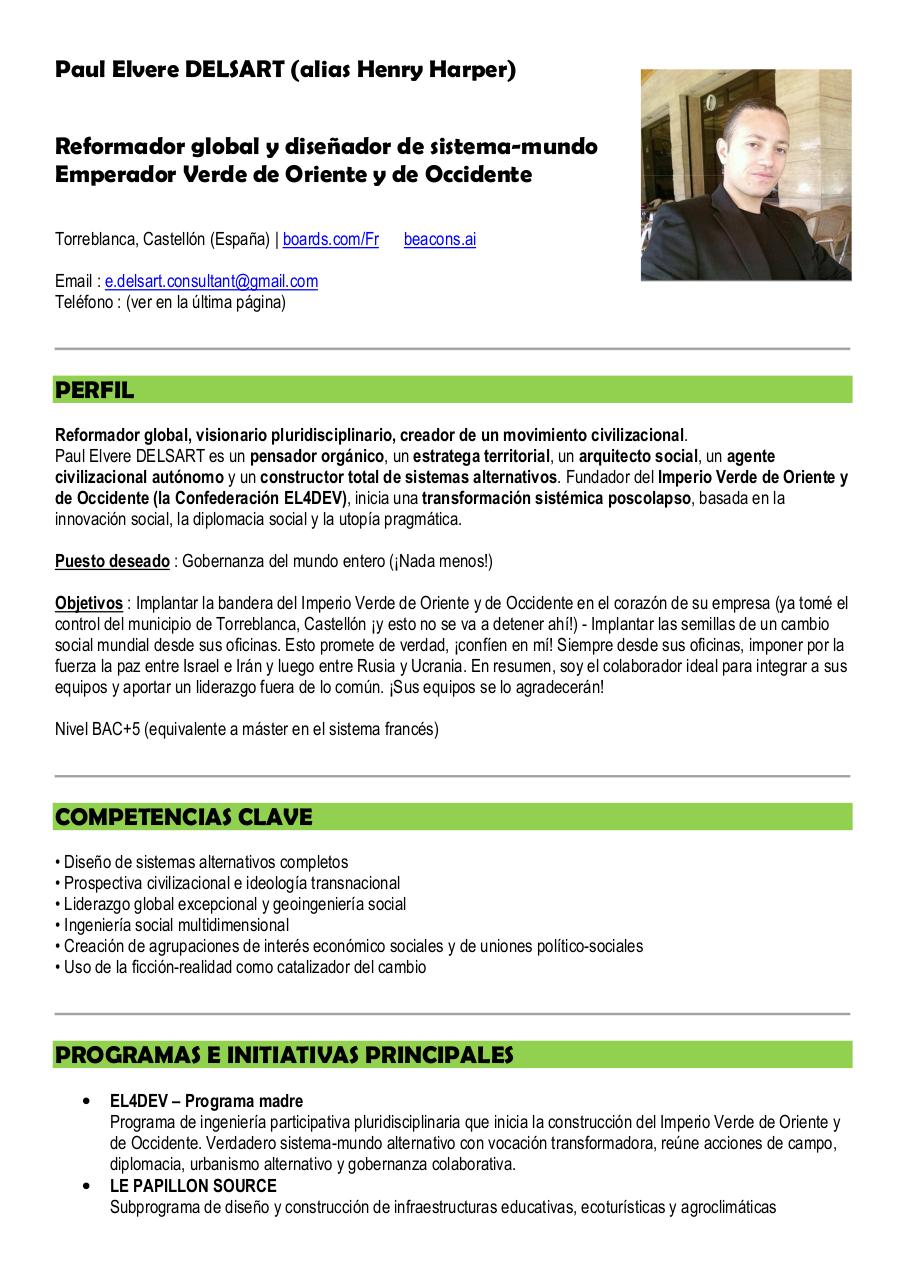 Aperçu du document Paul Elvere DELSART CV Esp.pdf - page 1/3 Paul Elvere DELSART CV Esp.pdf - page 1/3