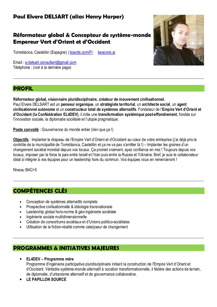 Aperçu du document Paul Elvere DELSART CV Fr.pdf - page 1/3 Paul Elvere DELSART CV Fr.pdf - page 1/3