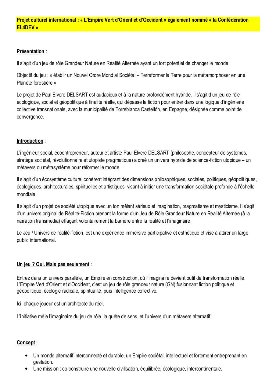Business culturel L’Empire Vert d’Orient et d’Occident de Paul Elvere DELSART.pdf - page 1/13