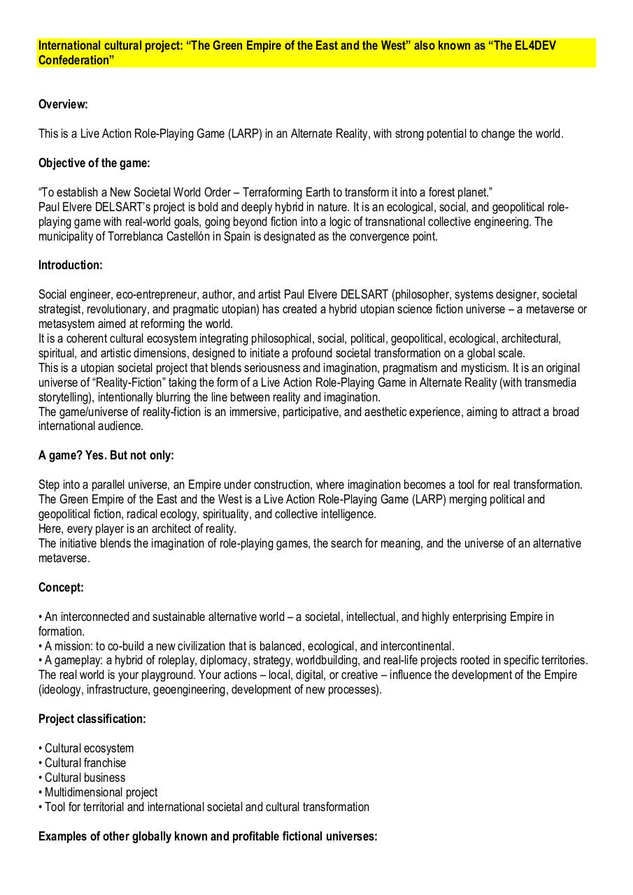 Paul Elvere DELSART's cultural business The Green Empire of the East and the West.pdf - page 1/10