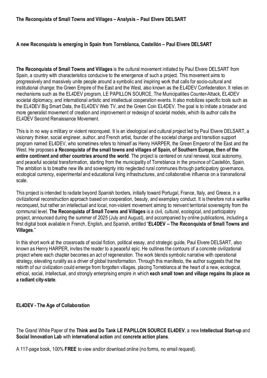 The Reconquista of Small Towns and Villages – Analysis – Paul Elvere DELSART.pdf - page 1/5