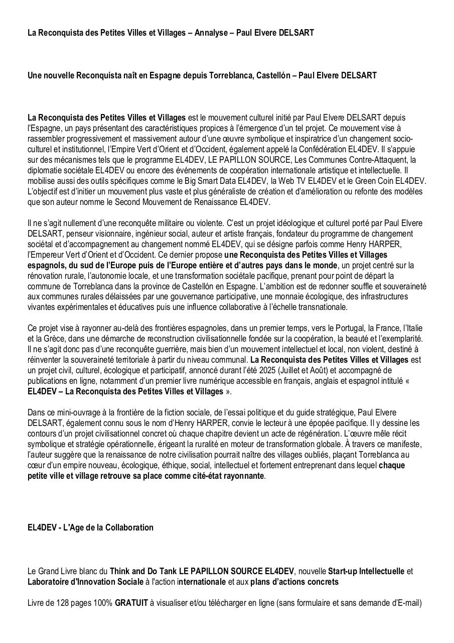 La Reconquista des Petites Villes et Villages – Annalyse – Paul Elvere DELSART.pdf - page 1/5