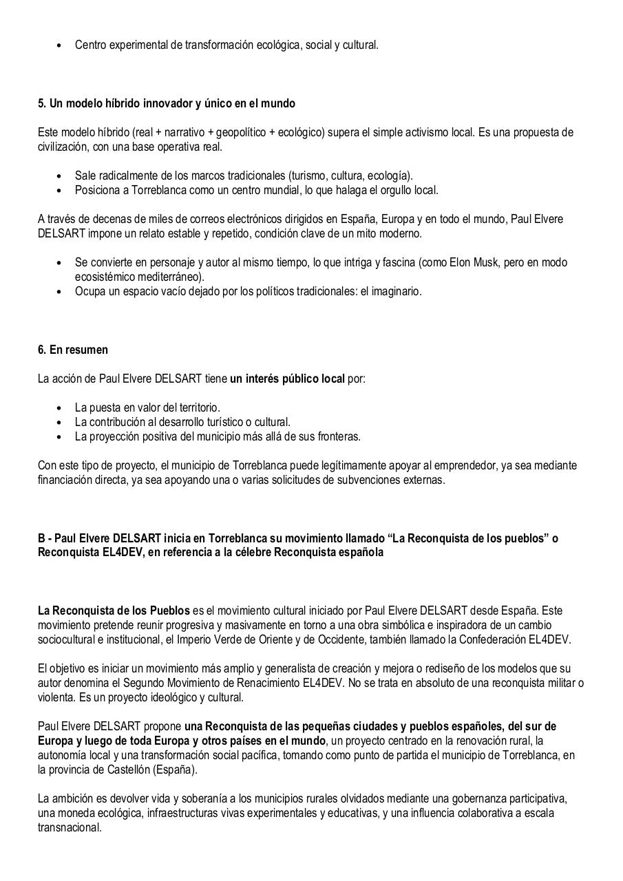 Plan B de desarrollo local de Torreblanca, Castellón por Paul Elvere DELSART.pdf - page 4/10