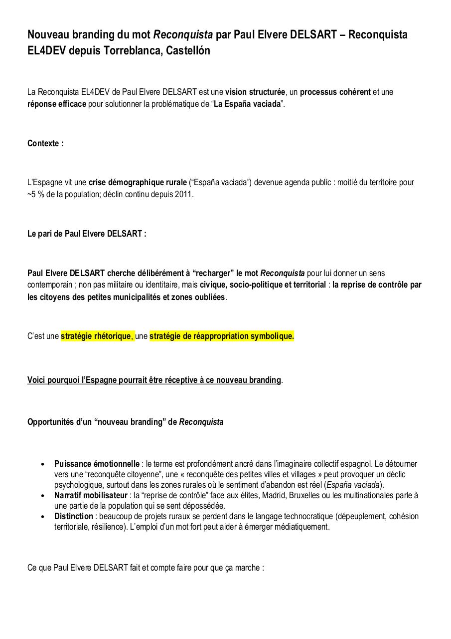 Nouveau branding du mot Reconquista par Paul Elvere DELSART – Reconquista EL4DEV.pdf - page 1/8