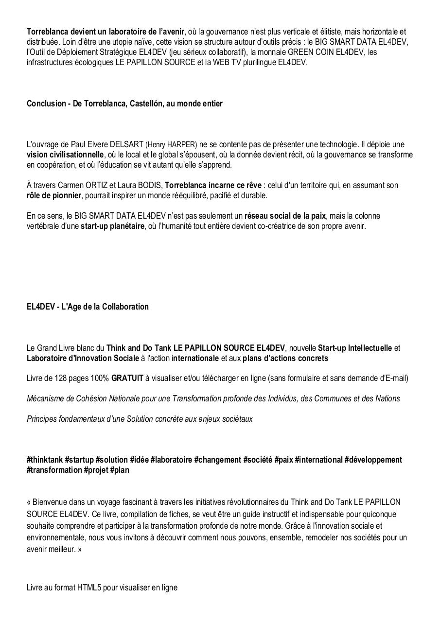 Torreblanca, Castellón, incubateur et co-développeur du BIG SMART DATA EL4DEV, premier réseau social de la paix.pdf - page 3/6