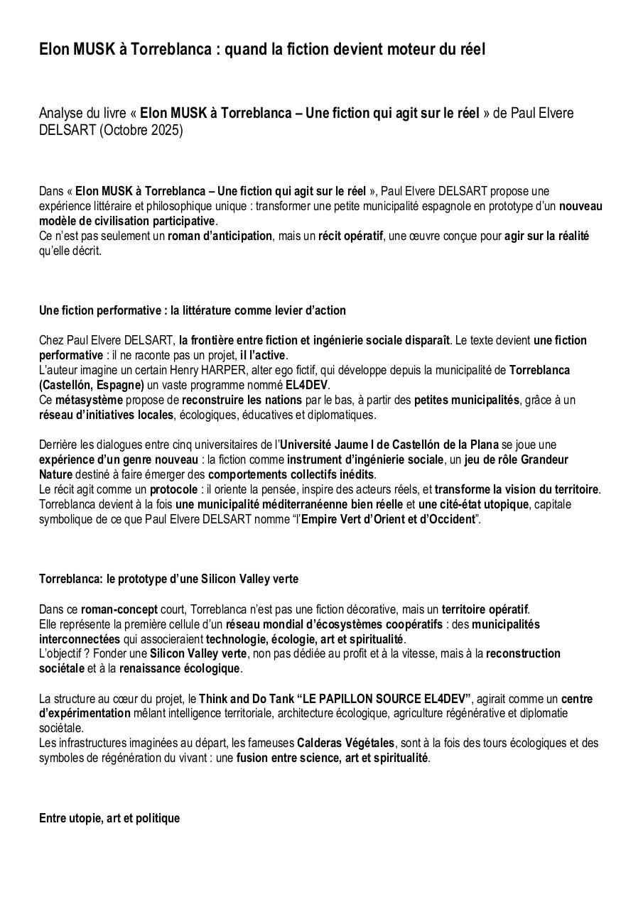 Elon MUSK à Torreblanca – Une fiction qui agit sur le réel - Analyse.pdf - page 1/6