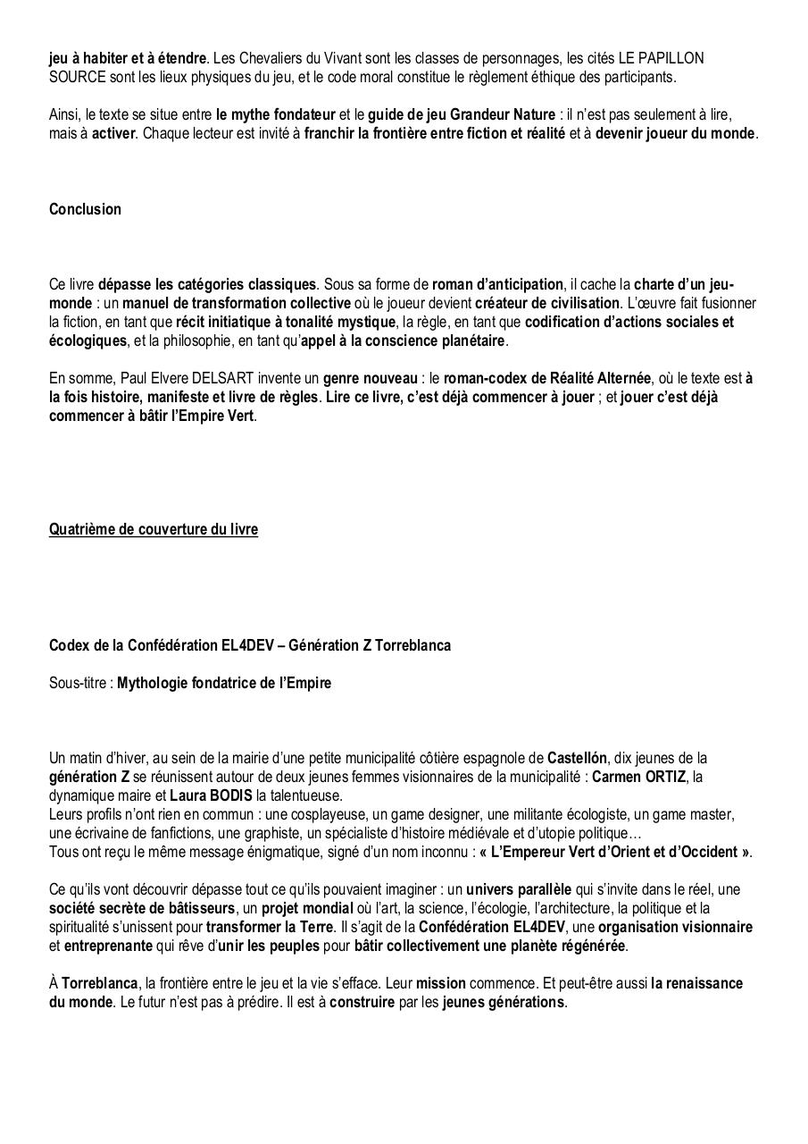 Codex de la Confédération EL4DEV – Génération Z Torreblanca – Analyse du livre de Paul Elvere DELSART.pdf - page 3/3