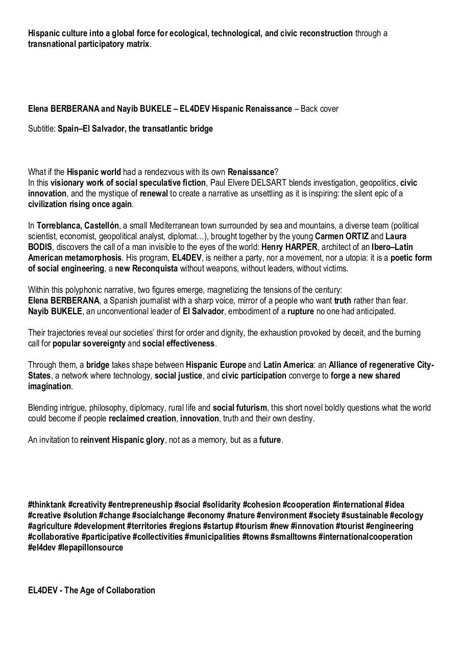 Elena BERBERANA and Nayib BUKELE – EL4DEV Hispanic Renaissance – Book analysis.pdf - page 3/7