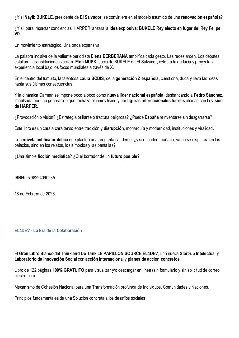 Nayib BUKELE, Rey electo de España – El llamamiento de Torreblanca, Castellón – Análisis del libro de Paul Elvere DELSART.pdf - page 4/8