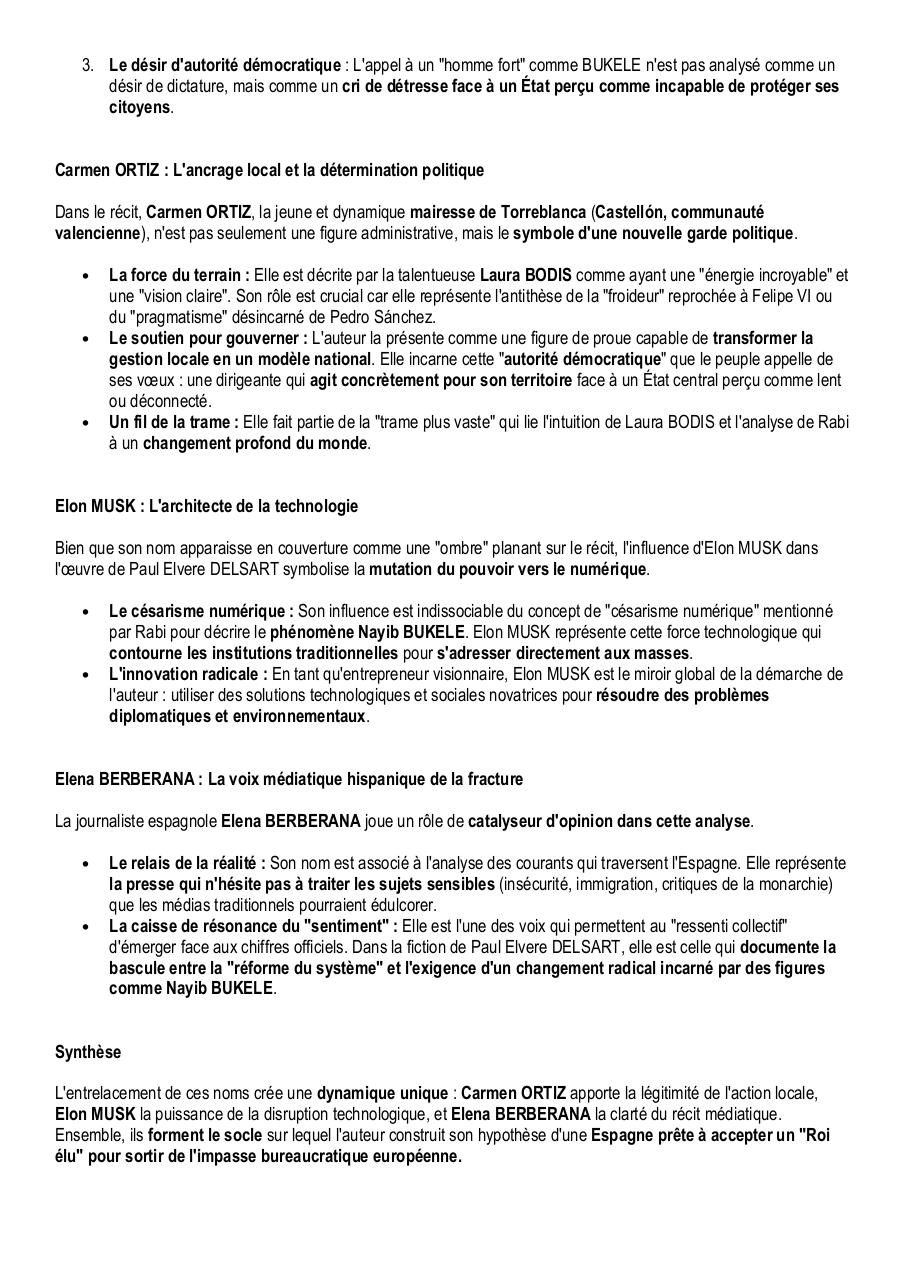 Nayib BUKELE, Roi élu d’Espagne – L’appel de Torreblanca, Castellón – Analyse du livre de Paul Elvere DELSART.pdf - page 2/7