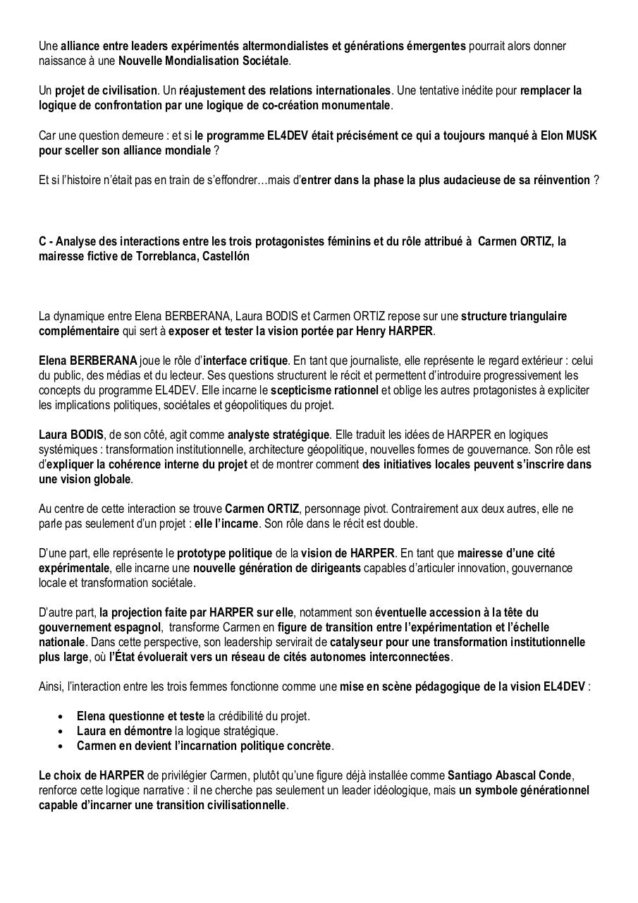 Elon MUSK, Giorgia MELONI, Nayib BUKELE, Javier MILEI, Viktor ORBÁN – L’alliance mondiale EL4DEV des Rois-Philosophes – Analyse du livre de Paul Elvere DELSART.pdf - page 3/4