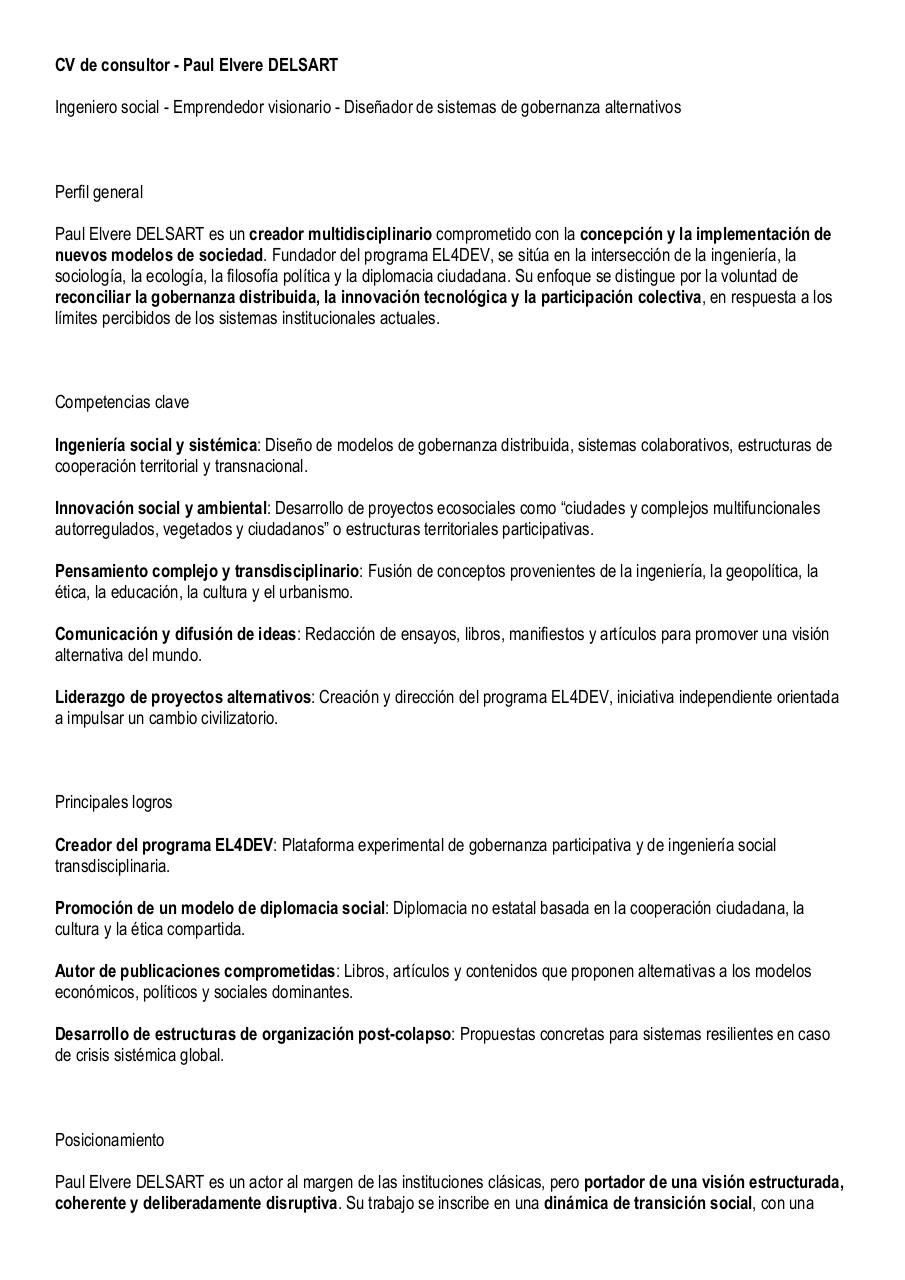CV de consultor - Paul Elvere DELSART.pdf - page 1/8