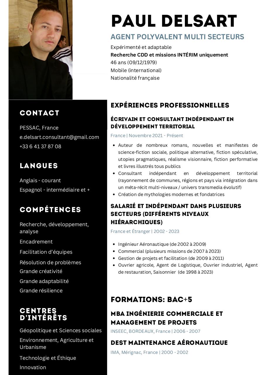 Aperçu du document CV Paul DELSART Décembre 2025 Fr.pdf - page 1/1