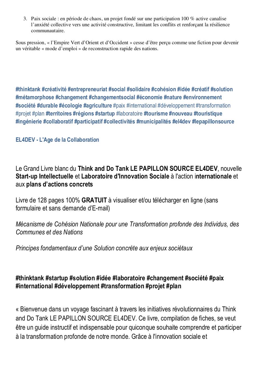 LE PAPILLON SOURCE, clé du processus de reconstruction des nations post-effondrement.pdf - page 4/9