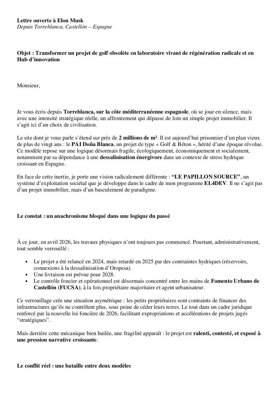 Lettre ouverte de Paul Elvere DELSART à Elon Musk.pdf - page 1/8