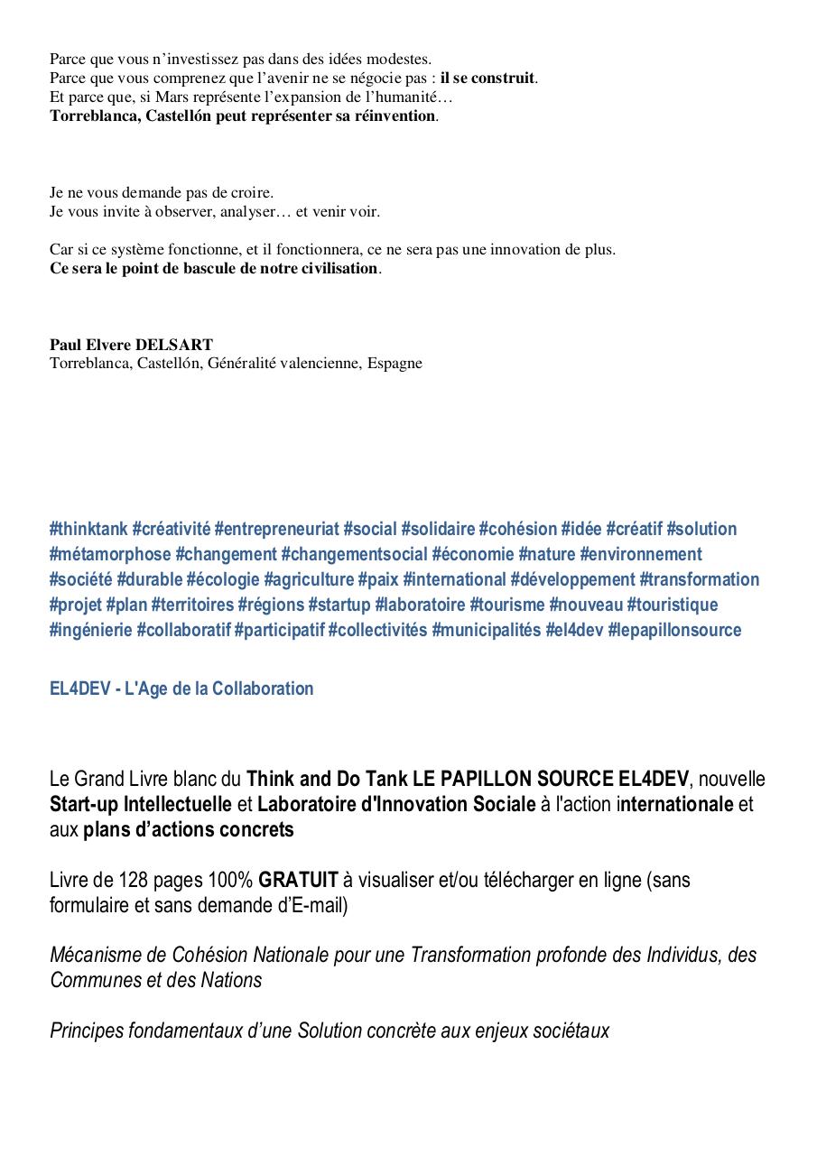 Lettre ouverte à Elon Musk pour investir à Torreblanca, Castellón, Espagne - Paul Elvere DELSART.pdf - page 4/9