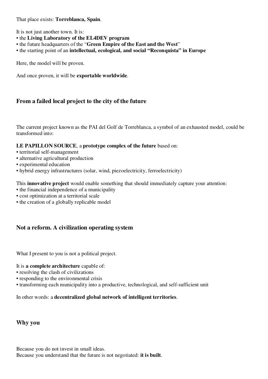 Open Letter to Elon Musk to invest in Torreblanca, Castellón, Spain - Paul Elvere DELSART.pdf - page 3/9