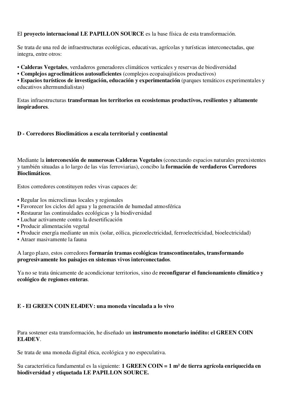 Carta abierta a Elon Musk - La ciudad-Estado en red y LE PAPILLON SOURCE, un nuevo modelo civilizacional a experimentar en Torreblanca, Castellón, en España y en Ngompem, en Camerún - Transformación del PAI del golf Doña B.pdf - page 2/11